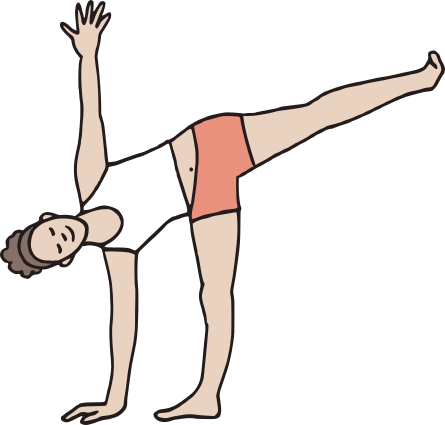 Sevgi ile — yoga pozu illüstrasyonu
