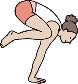 Gelişim — yoga pozu illüstrasyonu